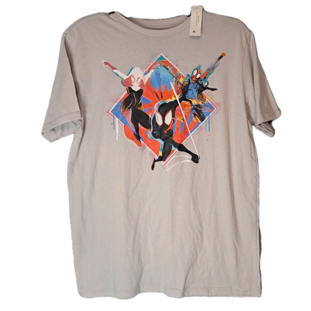 Spider-Man Across the Spider-Verse Graphic T Shirt Youth 2XL Short Sleeve NEW